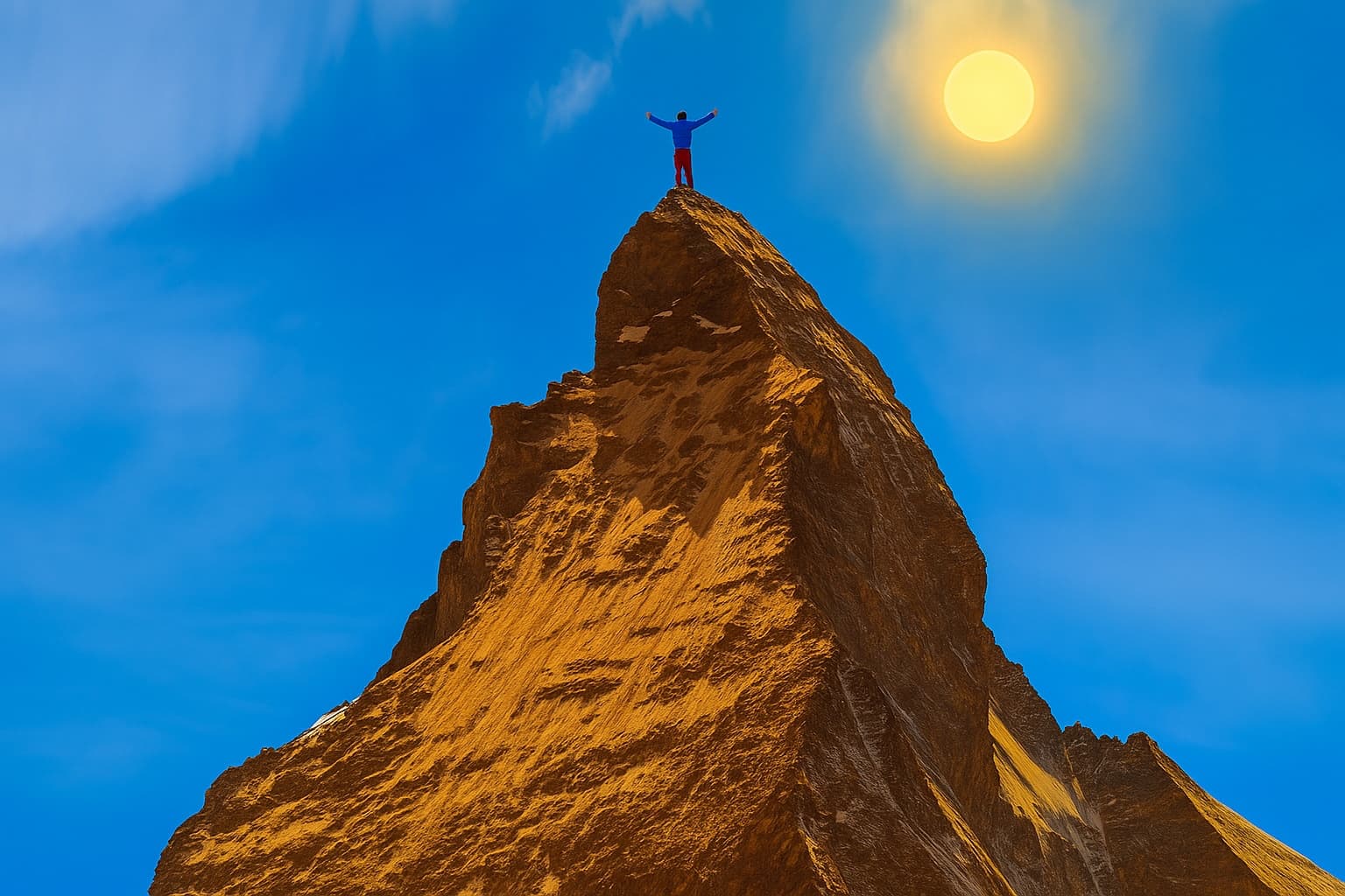 Mountain climbing journey - the path to success